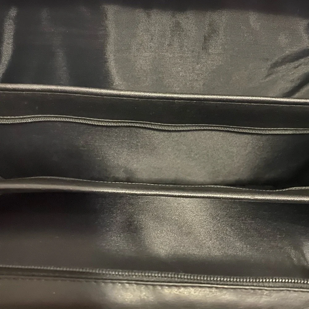 Men’s Black Leather Calise Briefcase